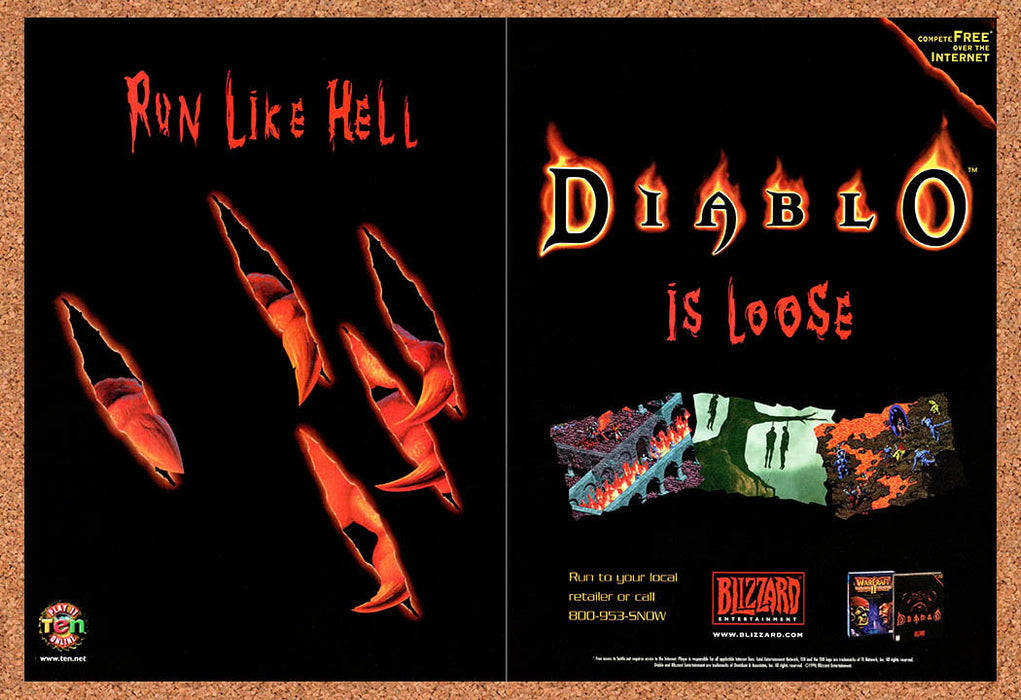 1997 Diablo PC Original Ad - for just $21.49! 