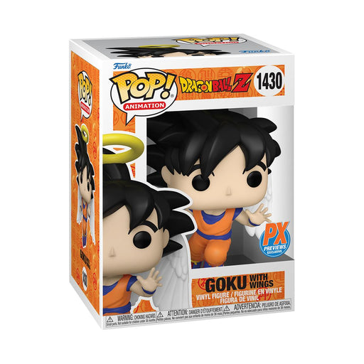 Funko POP! Dragon Ball Z - Goku with Wings Figure #1430 Preview Exclusives (PX) - for just $14.99! 