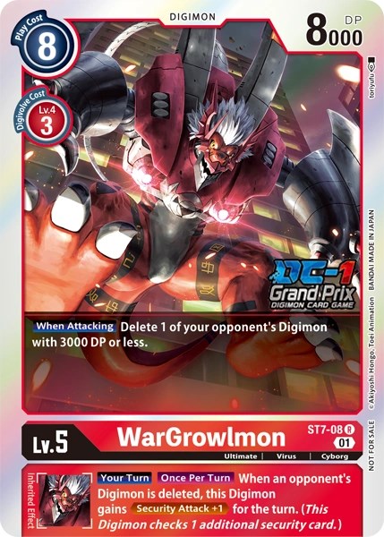 WarGrowlmon [ST7-08] (DC-1 2022 Stamped) [Starter Deck: Gallantmon Promos] - Just $0.10! Shop now at Retro Gaming of Denver