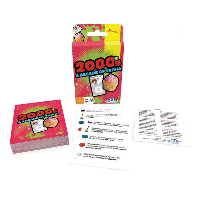 2000s A Decade of Trivia Card Game Outset - for just $7.99! 