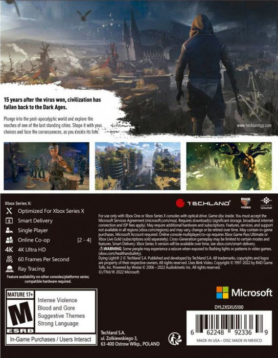 Dying Light 2: Stay Human – Xbox Series X (XSX) - for just $18.99! 