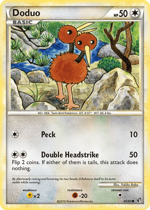Doduo (45/90) [HeartGold & SoulSilver: Undaunted] - for just $0.20! 