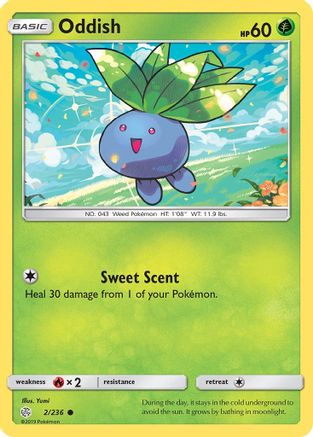 Oddish 002/236 - SM  Cosmic Eclipse - for just $0.12! 