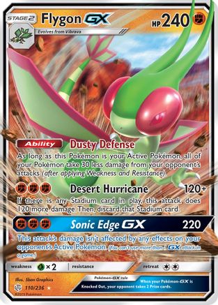 Flygon GX 110/236 - SM  Cosmic Eclipse Holofoil - for just $1.32! 