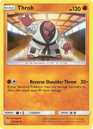 Throh 118/236 - SM  Cosmic Eclipse Reverse Holofoil - for just $0.20! 