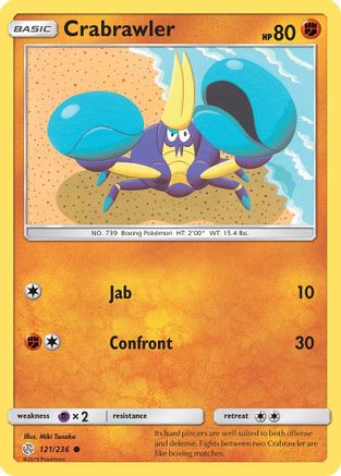 Crabrawler 121/236 - SM  Cosmic Eclipse - for just $0.10! 