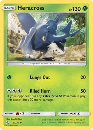 Heracross 009/236 - SM  Cosmic Eclipse - for just $0.05! 