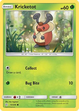 Kricketot 013/236 - SM  Cosmic Eclipse - for just $0.03! 