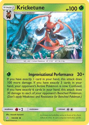 Kricketune 014/236 - SM  Cosmic Eclipse - for just $0.10! 