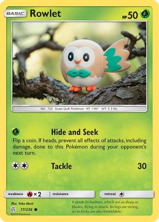 Rowlet 017/236 - SM  Cosmic Eclipse - for just $0.15! 