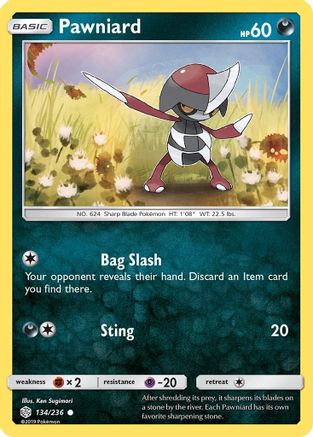 Pawniard 134/236 - SM  Cosmic Eclipse - for just $0.05! 