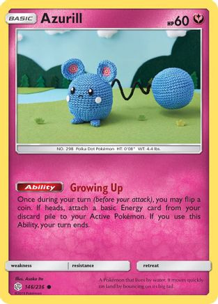 Azurill 146/236 - SM  Cosmic Eclipse - for just $4.60! 