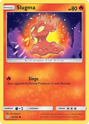 Slugma 026/236 - SM  Cosmic Eclipse Reverse Holofoil - for just $0.28! 