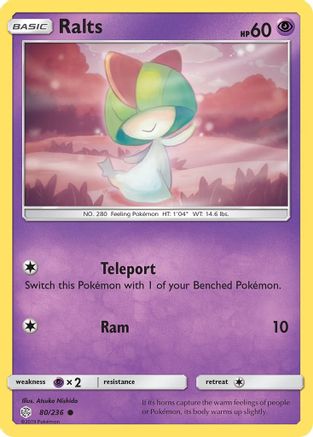 Ralts 080/236 - SM  Cosmic Eclipse - for just $0.10! 