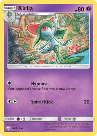 Kirlia 081/236 - SM  Cosmic Eclipse - for just $0.15! 