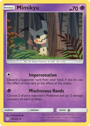Mimikyu 096/236 - SM  Cosmic Eclipse - for just $0.59! 
