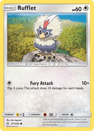 Rufflet 177/236 - SM  Cosmic Eclipse - for just $0.05! 