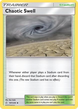 Chaotic Swell 187/236 - SM  Cosmic Eclipse Reverse Holofoil - for just $0.68! 