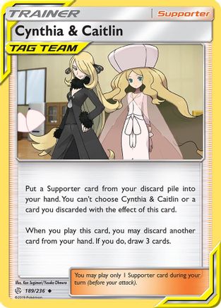 Cynthia & Caitlin 189/236 - SM  Cosmic Eclipse Reverse Holofoil - for just $1.25! 