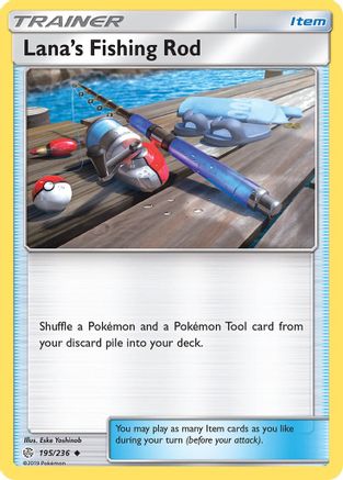 Lana's Fishing Rod 195/236 - SM  Cosmic Eclipse Reverse Holofoil - for just $0.25! 