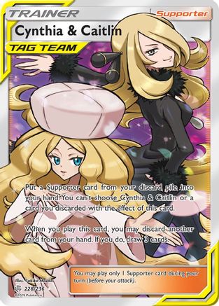 Cynthia & Caitlin (Full Art) 228/236 - SM  Cosmic Eclipse Holofoil - for just $100.72! 