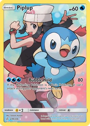 Piplup (Secret) 239/236 - SM  Cosmic Eclipse Holofoil - for just $25.76! 