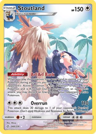 Stoutland (Secret) 248/236 - SM  Cosmic Eclipse Holofoil - for just $2.47! 