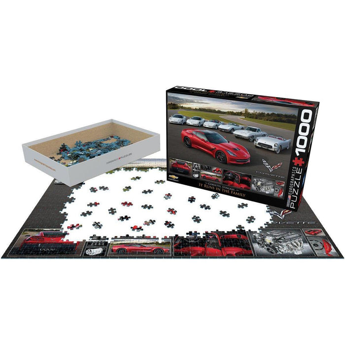 2014 Corvette Stingray It Runs in the Family 1000 Piece Jigsaw Puzzle Eurographics - for just $21.99! 