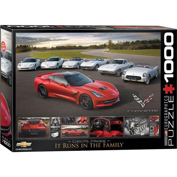 2014 Corvette Stingray It Runs in the Family 1000 Piece Jigsaw Puzzle Eurographics - for just $21.99! 