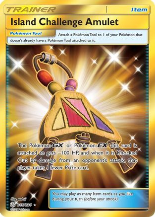 Island Challenge Amulet (Secret) 265/236 - SM  Cosmic Eclipse Holofoil - for just $1.80! 