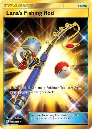 Lana's Fishing Rod (Secret) 266/236 - SM  Cosmic Eclipse Holofoil - for just $3.60! 