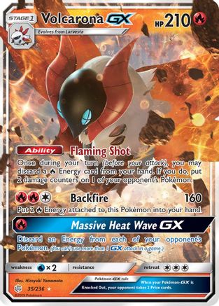 Volcarona GX 035/236 - SM  Cosmic Eclipse Holofoil - for just $0.94! 