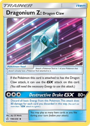 Dragonium Z: Dragon Claw 190/236 - SM  Cosmic Eclipse - for just $0.05! 