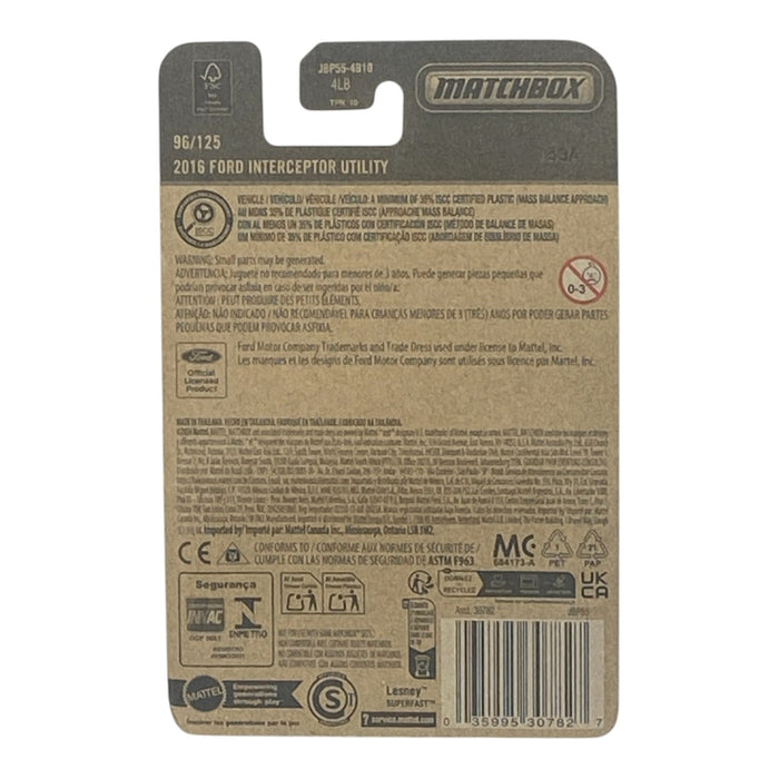 Matchbox 2016 Ford Interceptor Utility - Matchbox Series 96/125 - for just $1.79! 