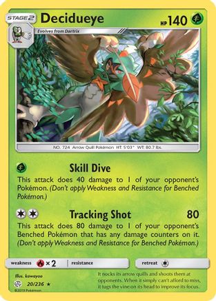 Decidueye 020/236 - SM  Cosmic Eclipse Reverse Holofoil - for just $0.48! 