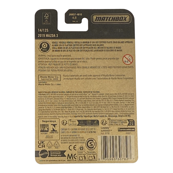 Matchbox 2019 Mazda 3 - for just $1.99! 