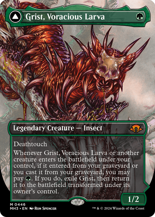 Grist, Voracious Larva (Borderless) (MH3-446) - Modern Horizons 3 (Borderless) - for just $1.04! 