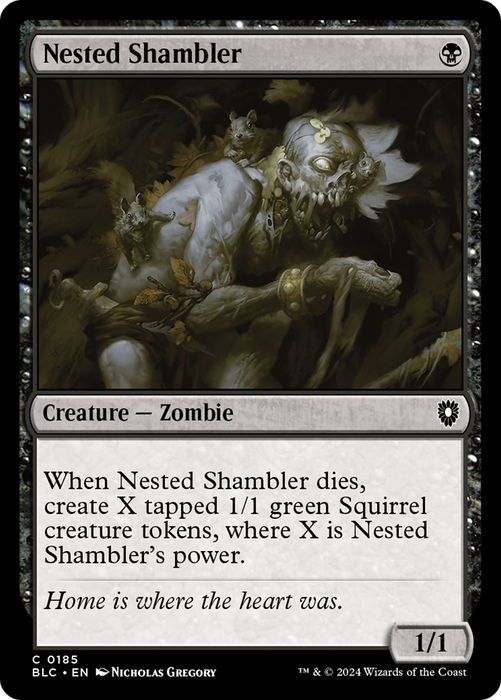 Nested Shambler (BLC-185) - Bloomburrow Commander - for just $0.08! 