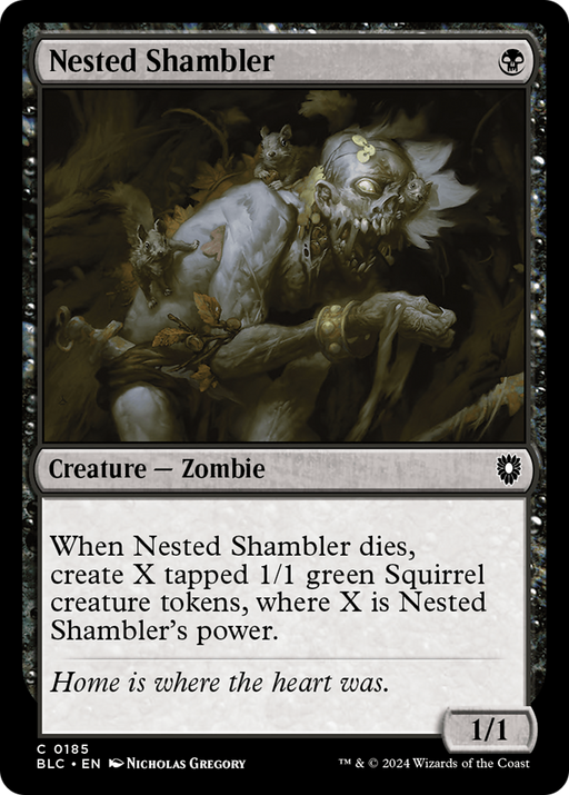 Nested Shambler (BLC-185) - Bloomburrow Commander - for just $0.08! 