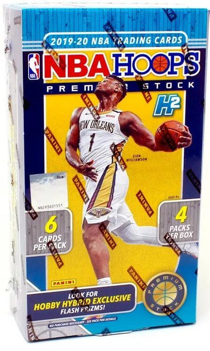 2019-20 Panini NBA Hoops Premium Stock Basketball - Hybrid Hobby Box - for just $150! 