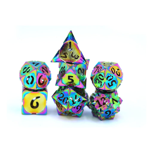 Morning Star Hollow Polyhedral Dice - Prism Rainbow - Premium Polyhedral Dice Set - Just $79.99! Shop now at Retro Gaming of Denver