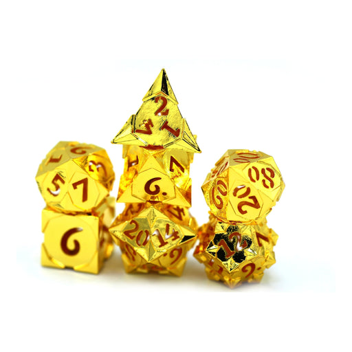 Morning Star Hollow Polyhedral Dice Set - Shiny Gold - Premium Polyhedral Dice Set - Just $79.99! Shop now at Retro Gaming of Denver