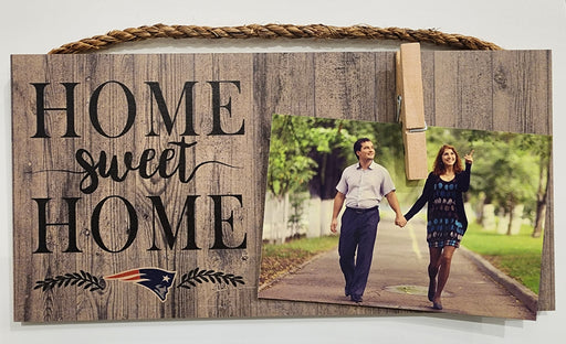 New England Patriots Home Sweet Home 6" x 12" Wood Sign - for just $12.99! 
