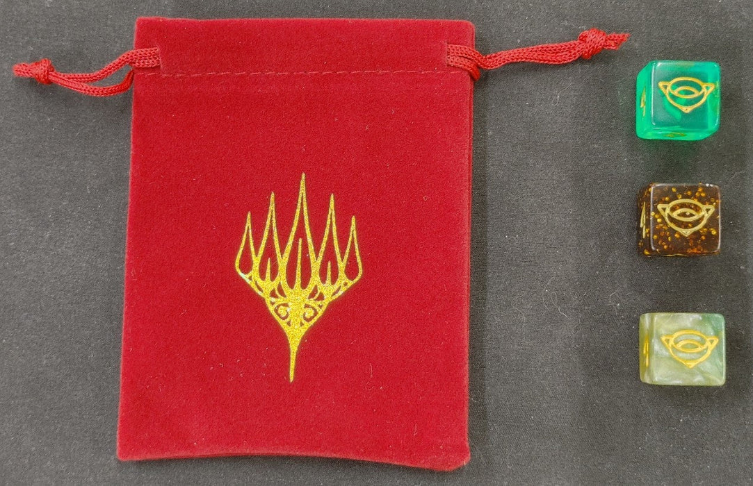 MTG Lord of the Rings 3 Dice Set D6 Plus Bag - for just $8.50! 
