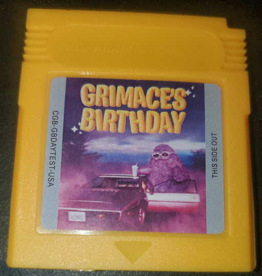 Grimace's Birthday GBC Video Game Gameboy Color McDonalds Rare - for just $15! 