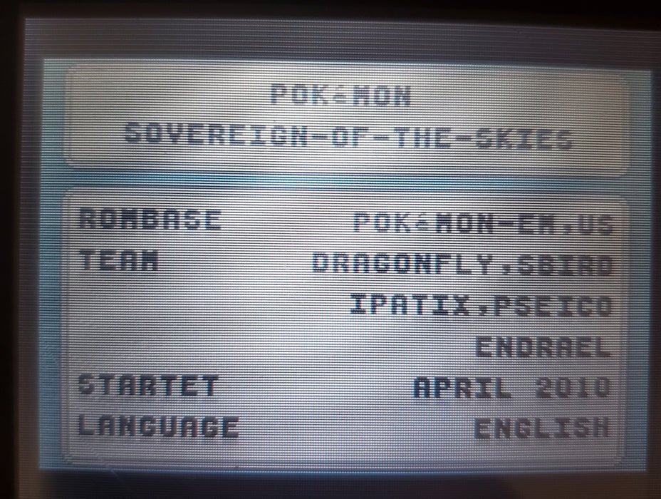 Pokemon Sovereign of the Skies GBA ROM Hack Video Game Gameboy Advance - for just $18.49! 