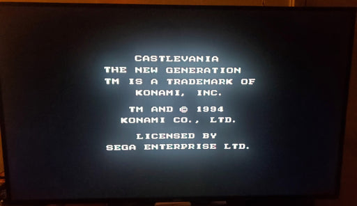 Castlevania The New Generation Sega Genesis Mega Drive Video Game - for just $19.99! 
