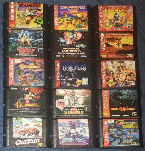 Sega Genesis Mega Drive Video Game Cartridges - for just $18.99! 