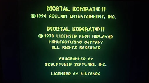 Mortal Kombat 2 SNES Video Game Cartridge Super Nintendo - for just $19.49! 