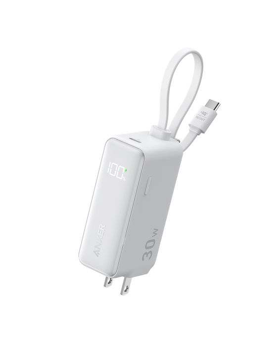 Anker Power Bank (30W, 5k,  Fusion, Built-In USB-C Cable) - for just $39.99! 
